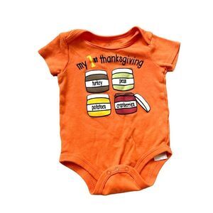 Baby Starters My 1st Thanksgiving Bodysuit  - Sz 9 mo